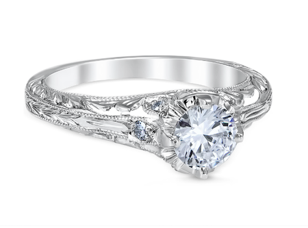White Gold Novara Engagement Ring - Special Order