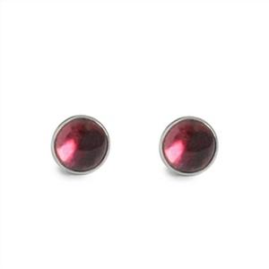 Gemstone Bezel Stud Earring - Special Order