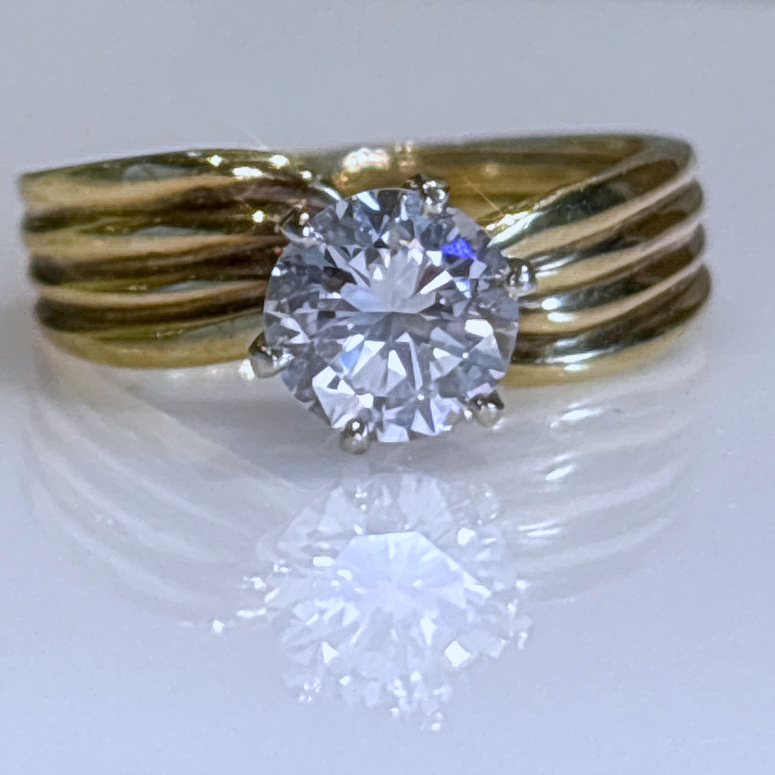 Antique/Vintage 14K Yellow Gold Solitaire Engagement Ring