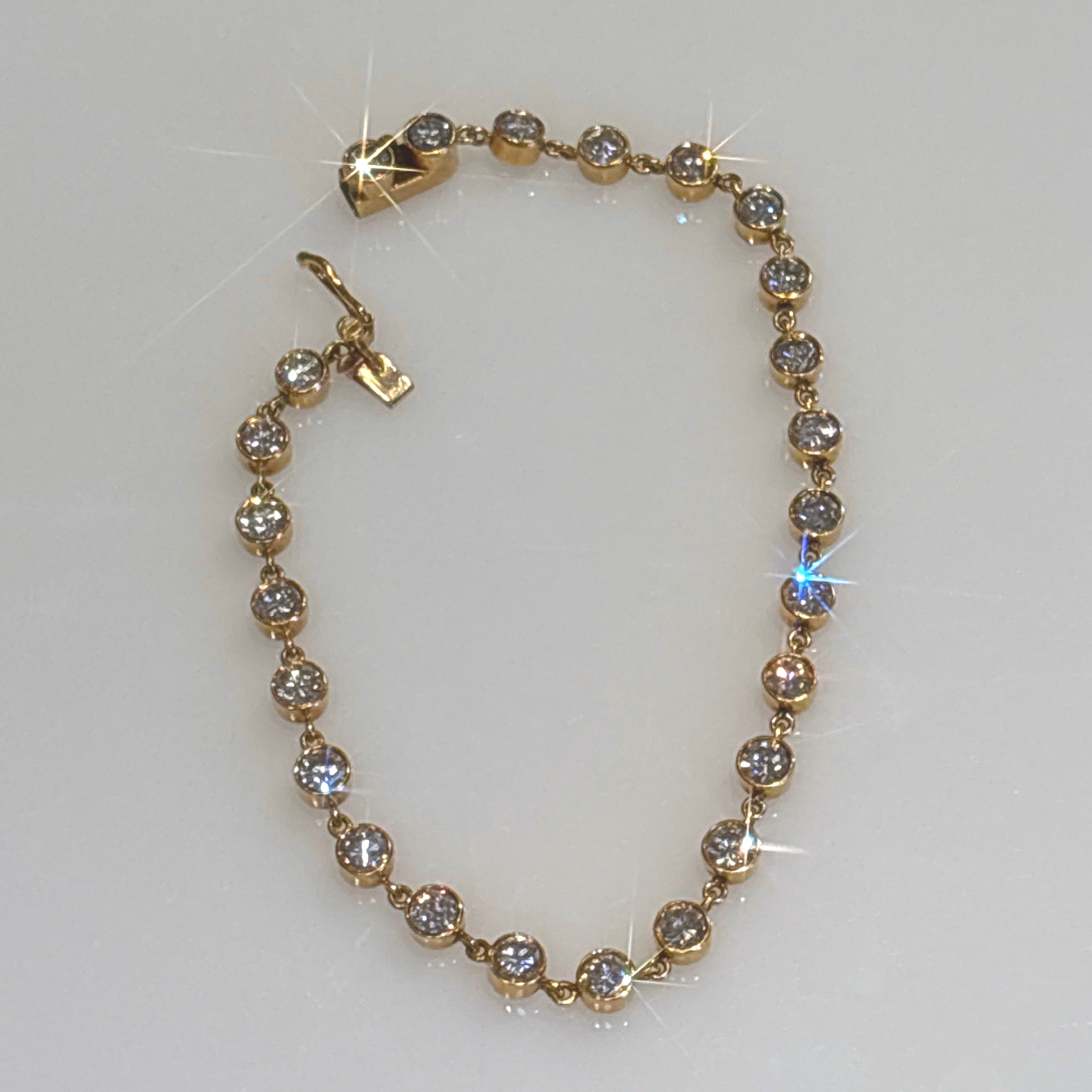  18K Yellow Gold  Diamond Bracelet