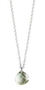 Faceted Gemstone Sweetheart Huggy Necklace - Special Order