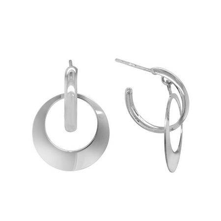 RP Sterling Silver Hoop/Dangle Earrings