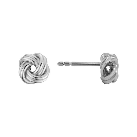 Sterling Silver Knot Earrings