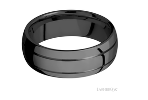 Zirconium Wedding Band Z8D2.5