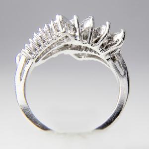 Platinum and Diamond Waterfall Ring