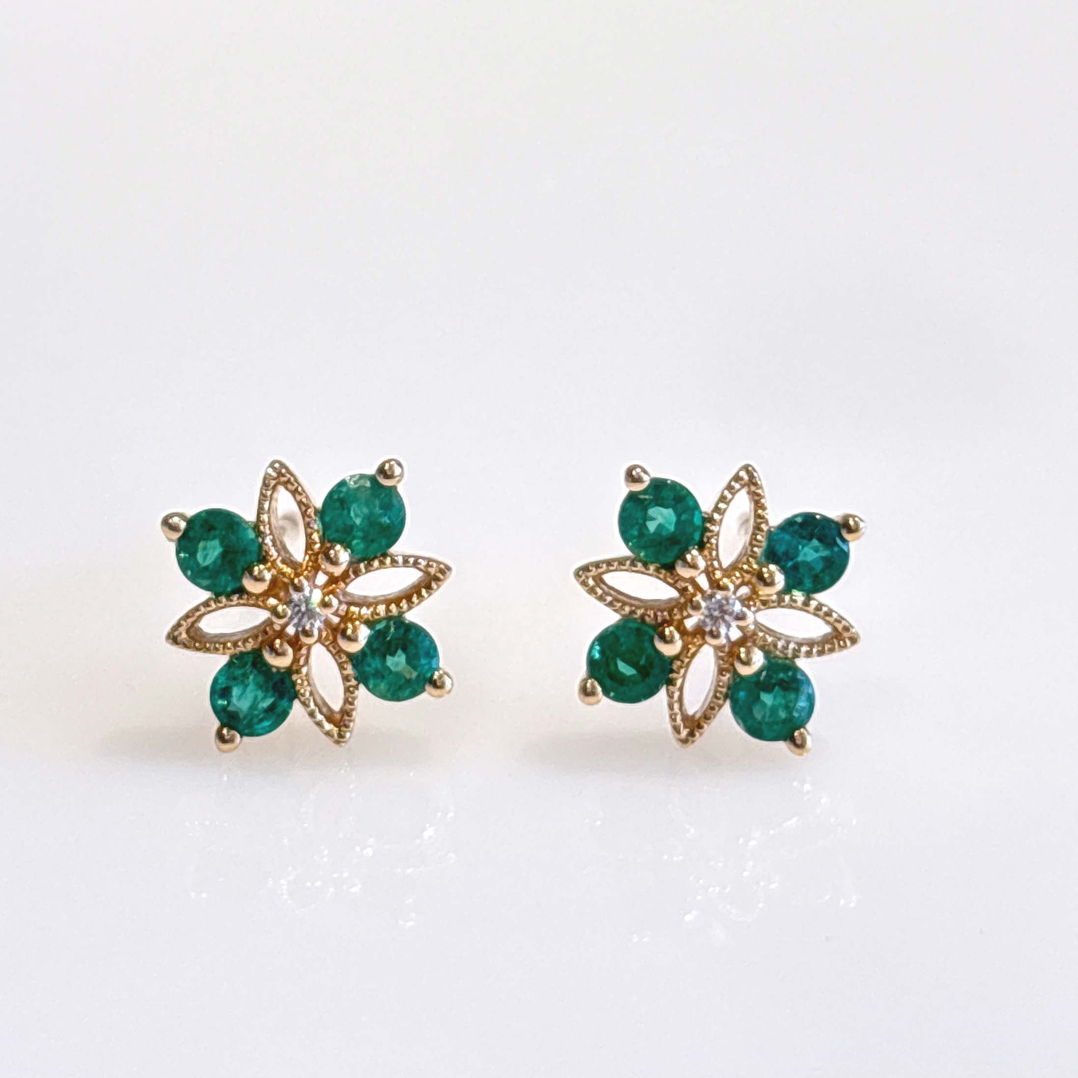 Yellow Gold Citrine Earrings