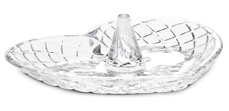 Heart Shaped Glass Ring Holder 