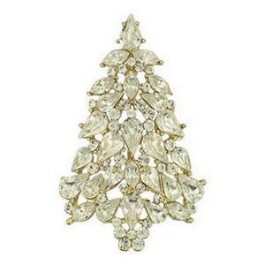 Crystal Christmas Tree Pin